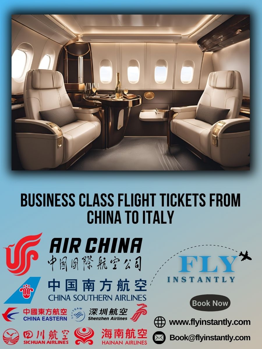 Business Class Flight Deals from China to Italy
