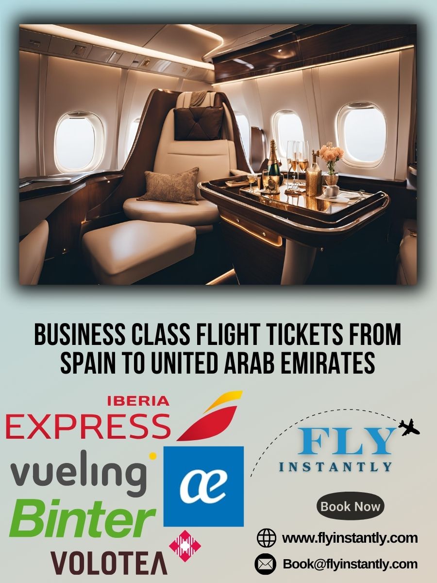 Business Class Flight Deals from Spain to United Arab Emirates