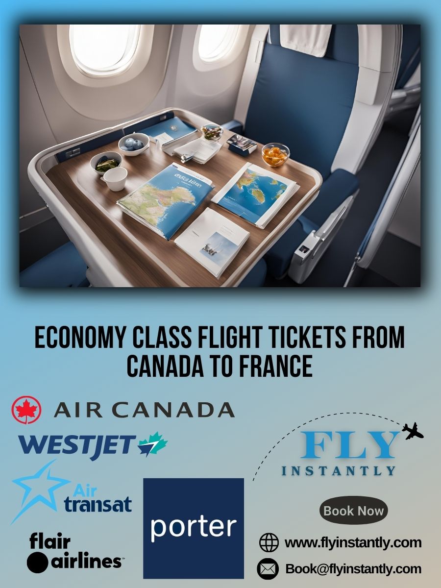 Book Economy Flights from Canada to France Easily