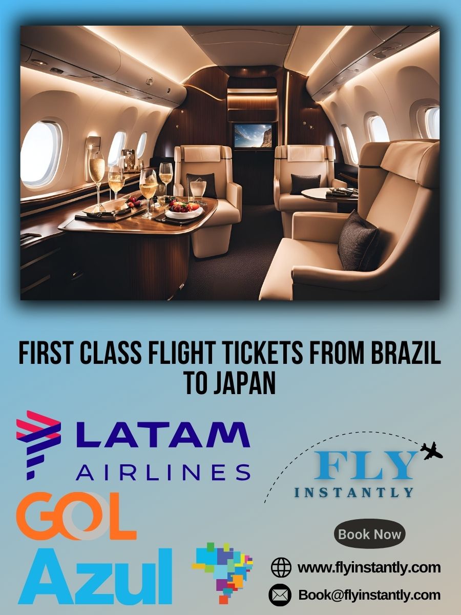 Looking for First Class Flight Tickets from Brazil to Japan?