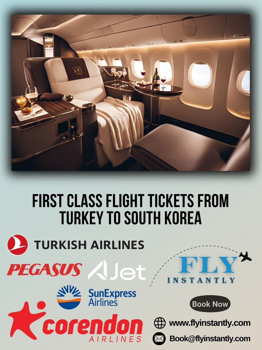 Looking for First Class Flight Tickets from Turkey to South Korea?
