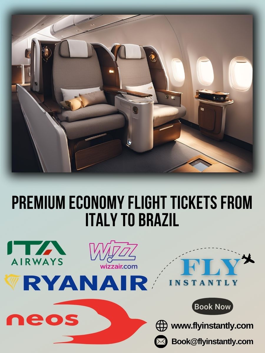 Premium Economy Flight Experiences from Italy to Brazil 