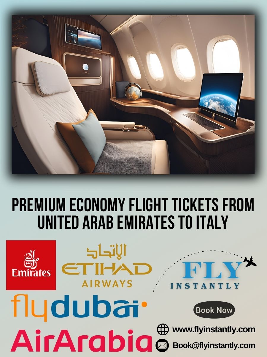 Premium Economy Flight Experiences from United Arab Emirates to Italy 